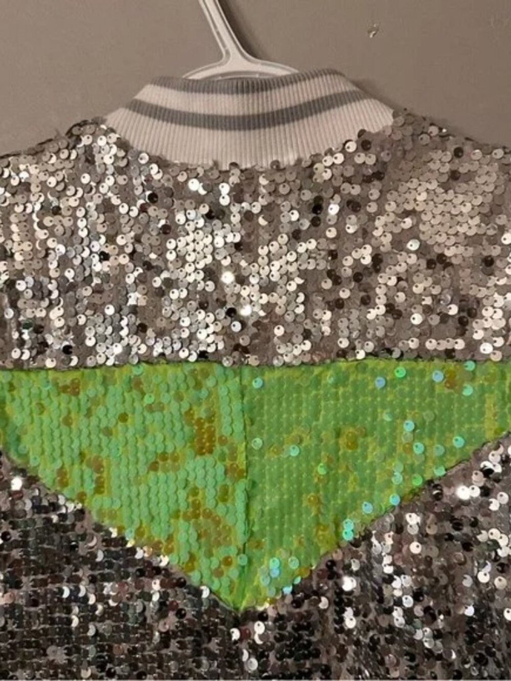 ⭐️ Performer Dancewear Small Weissman White and Silver Sequin Vest - Picture 7 of 8